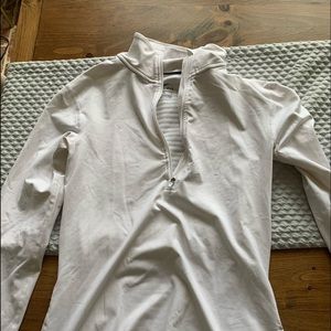 White nike zipper up